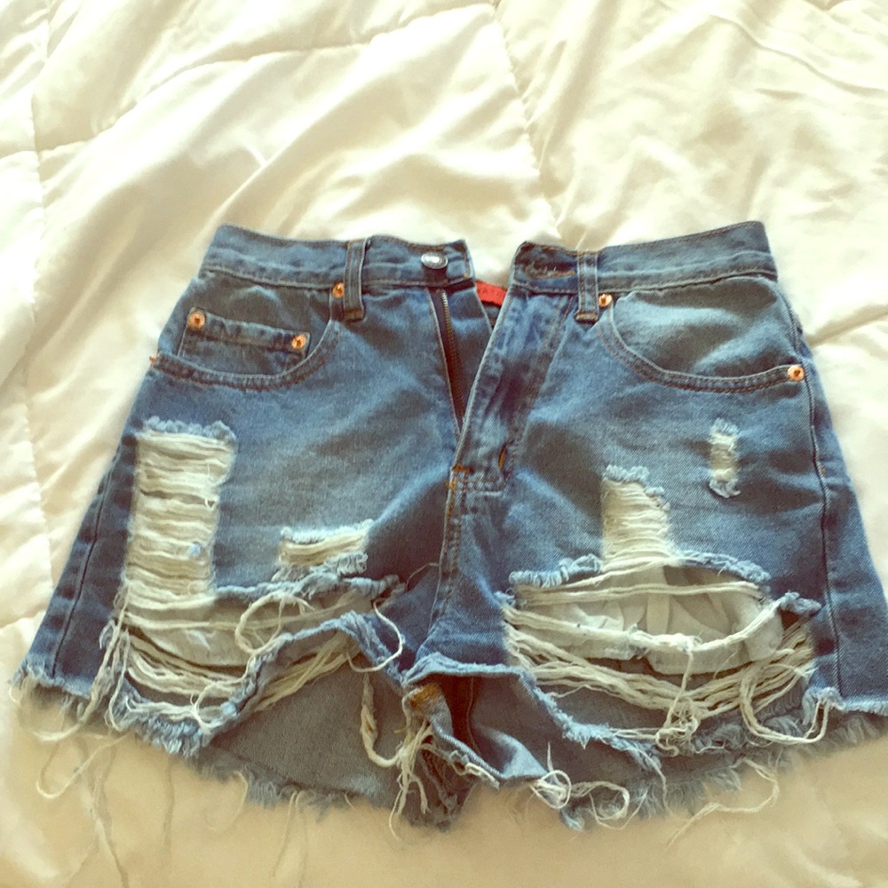 High waisted shorts